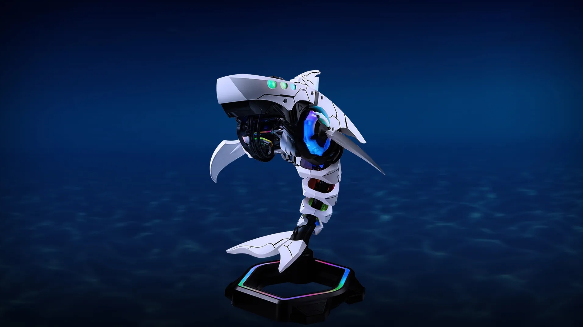 a shark shaped pc