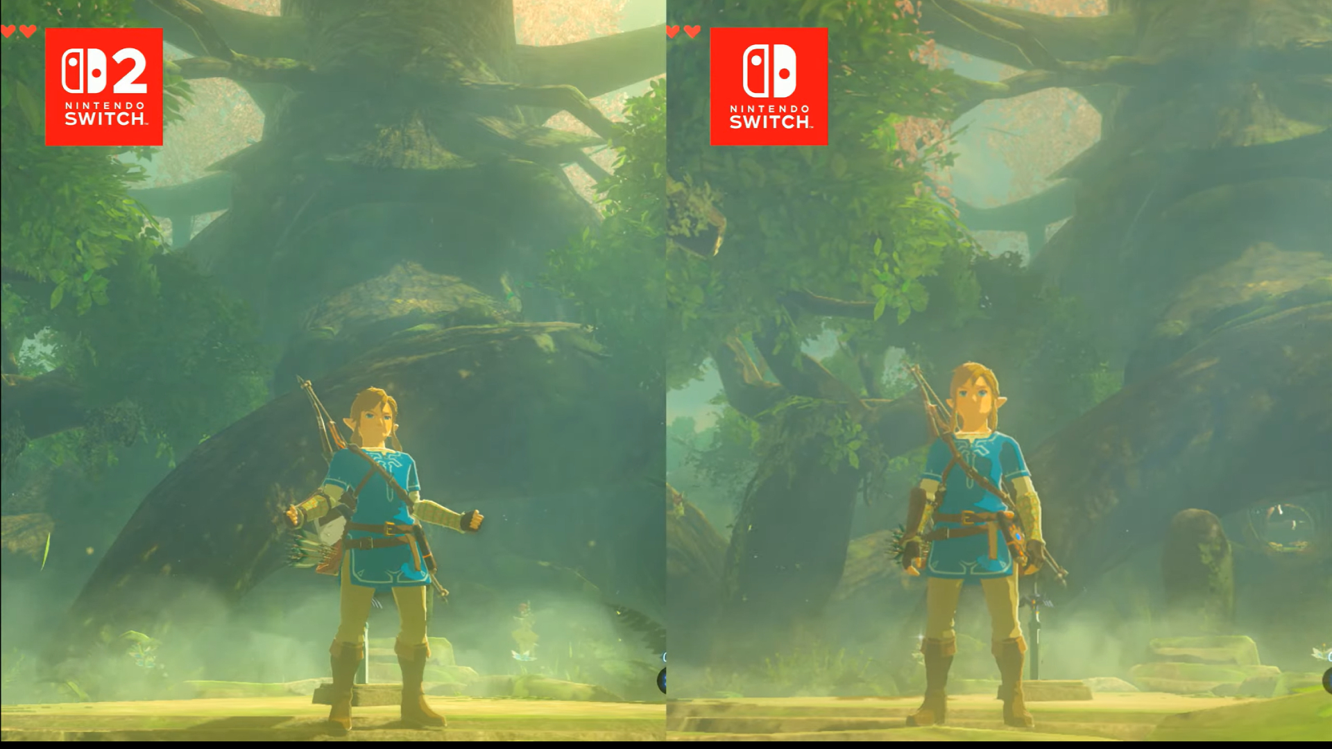 Legend of Zelda Breath of the Wild comparison