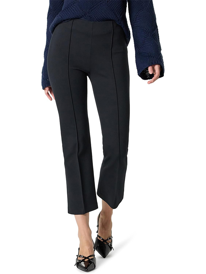 The Drop Women’s Kristy Ponte Kick Crop, Black, L