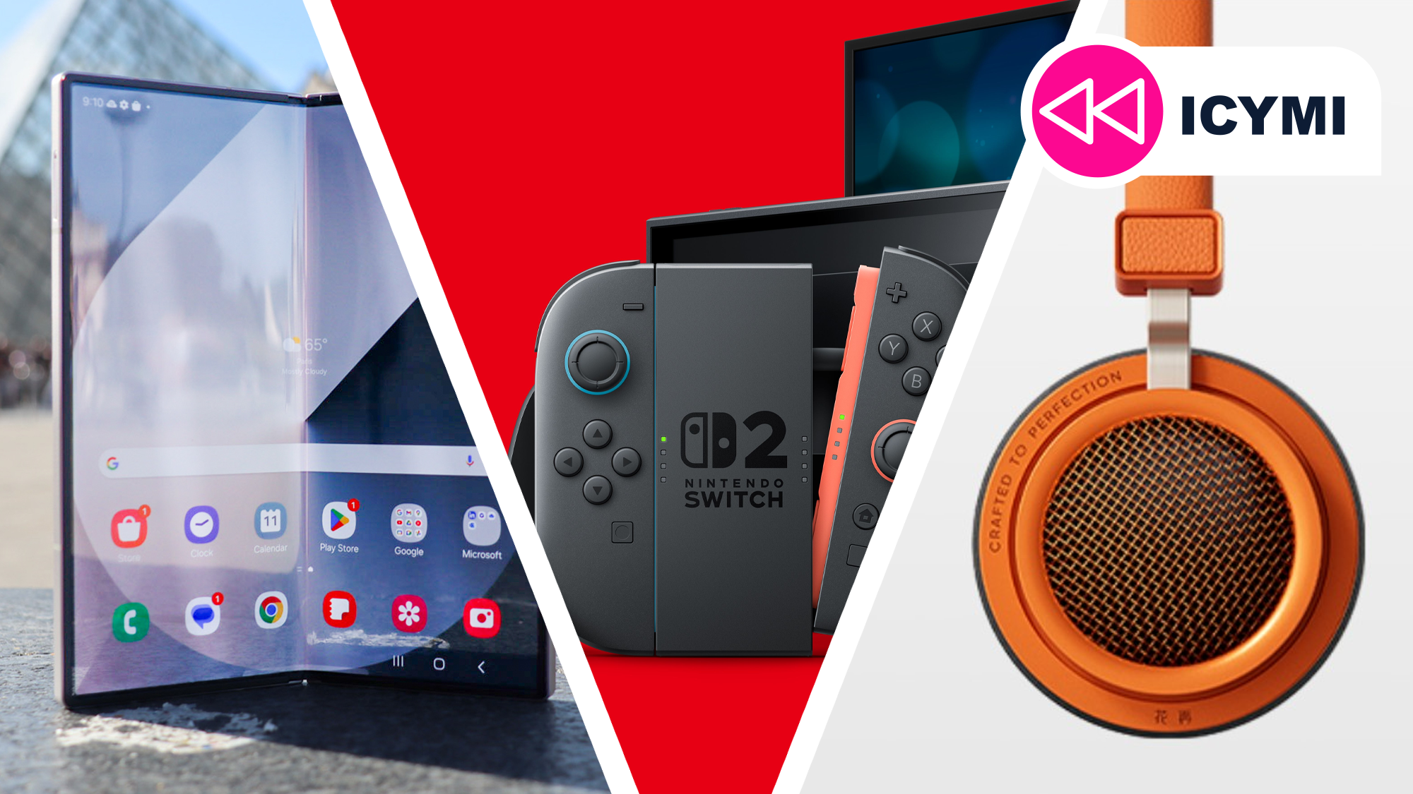 The Z Fold 6, Nintendo Switch 2, and Edifier Doo Ace headphones