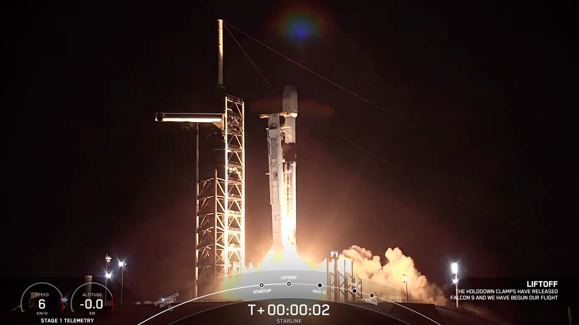 A SpaceX Falcon 9 rocket launches 27 Starlink satellites from Florida’s Cape Canaveral Space Force Station on April 14, 2025. It was the record-breaking 27th launch for this Falcon 9’s first stage.