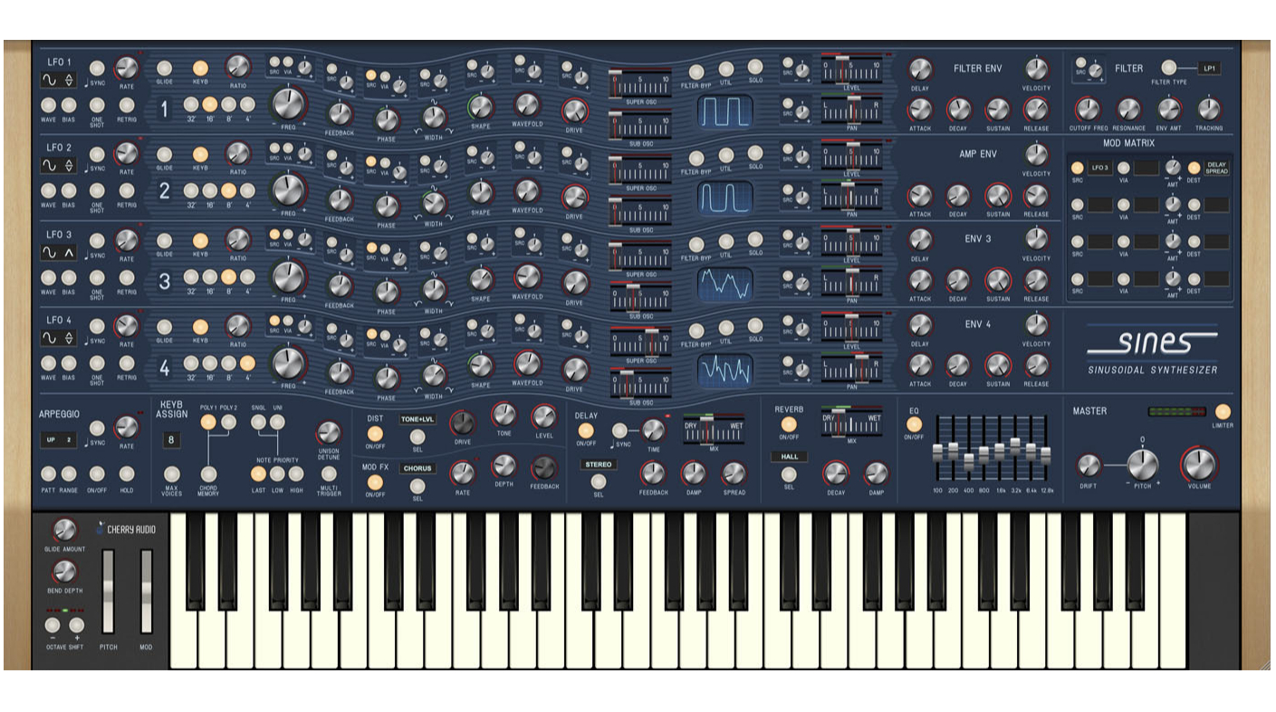 Best synth plugins: Cherry Audio Sines