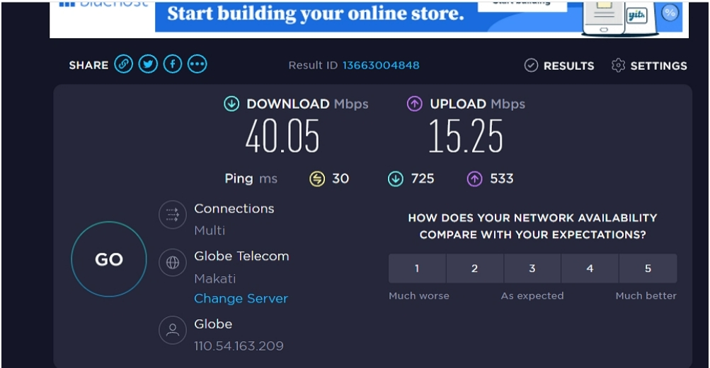 AdBlock VPN during TechRadar testing