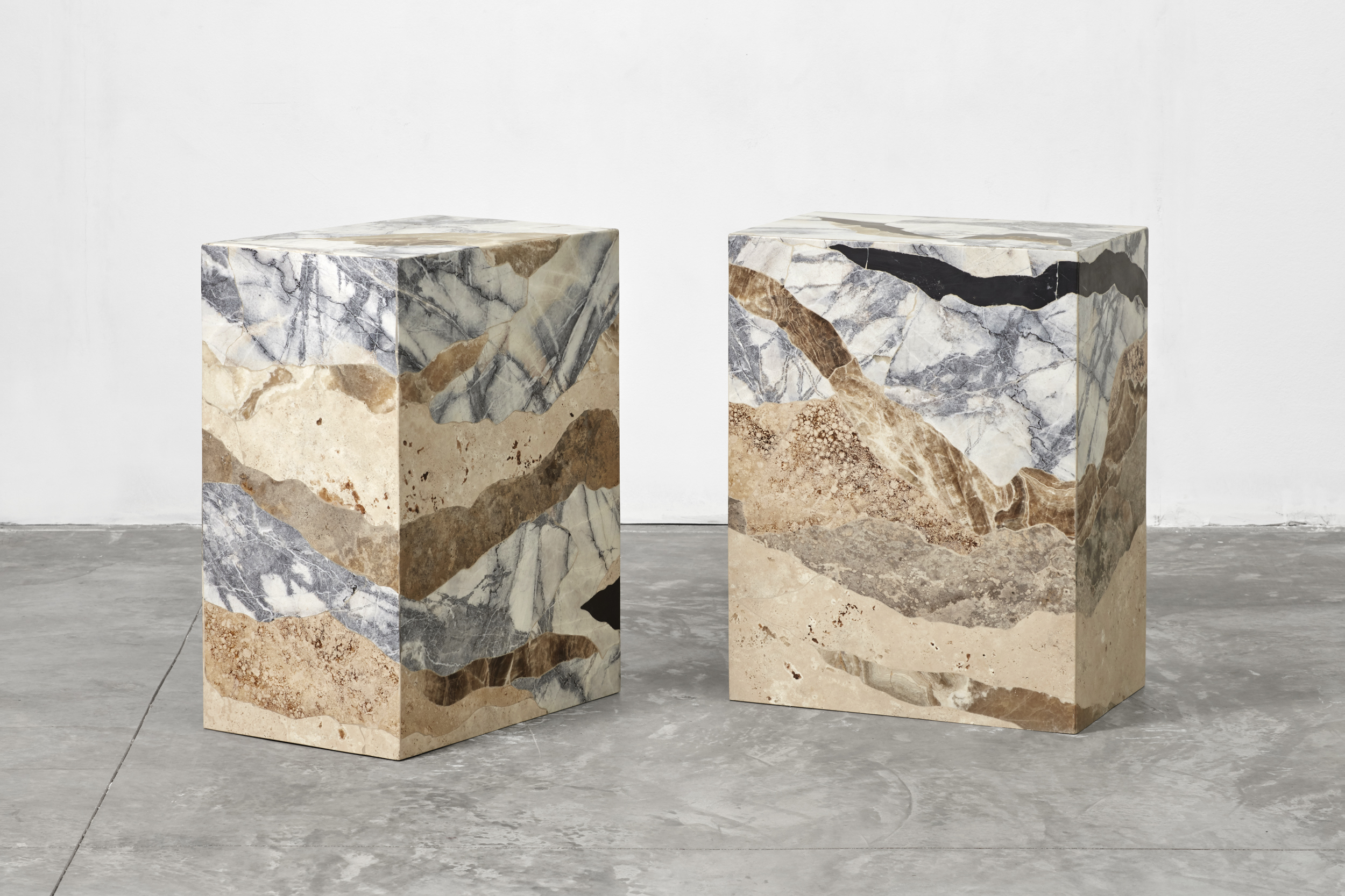 colourful stone table