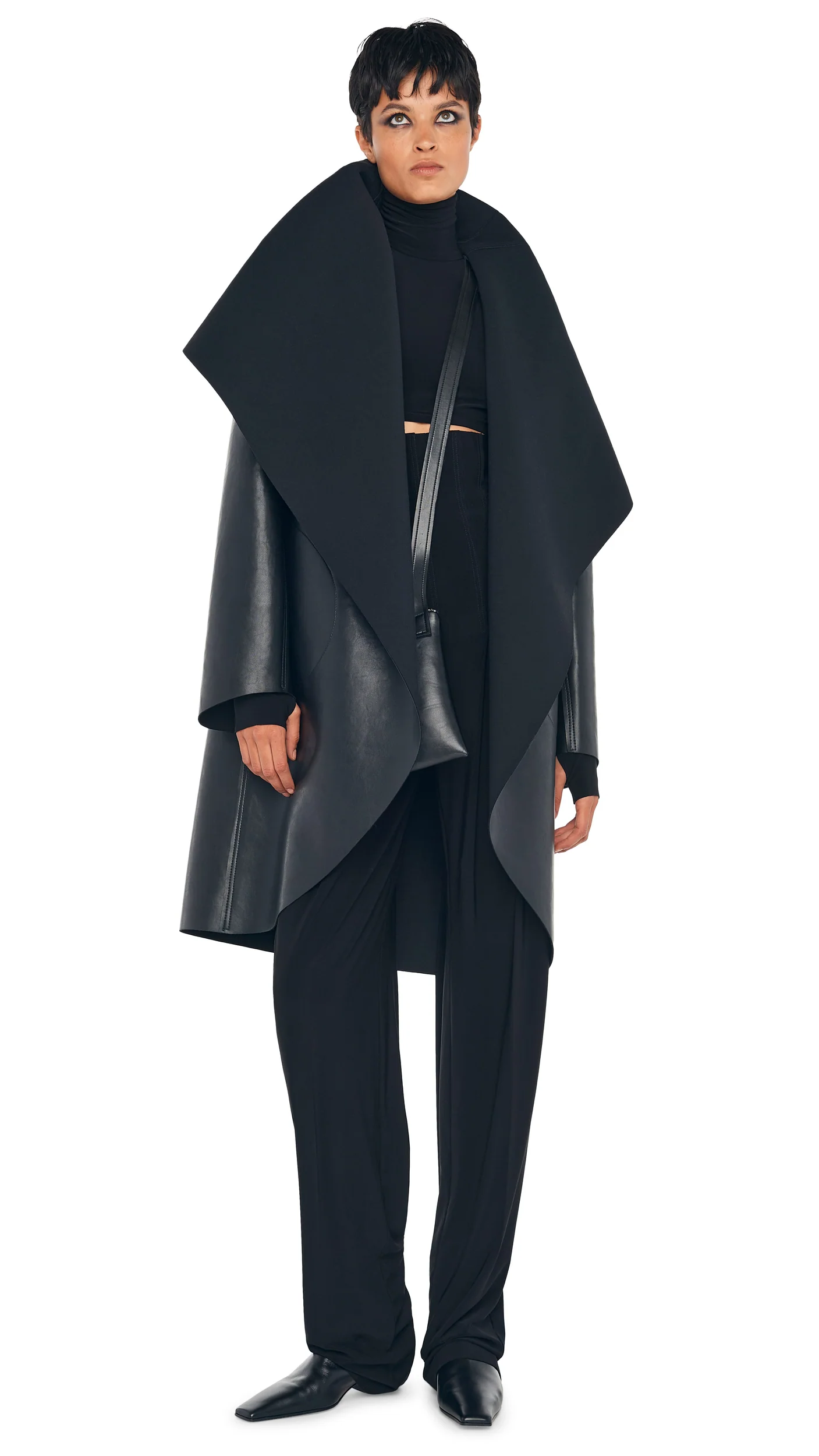 SHAWL COLLAR COAT REVERSIBLE