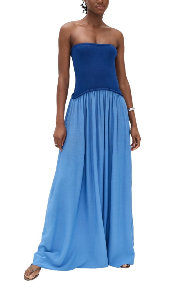 Solid & Striped Strapless Soglio Dress
