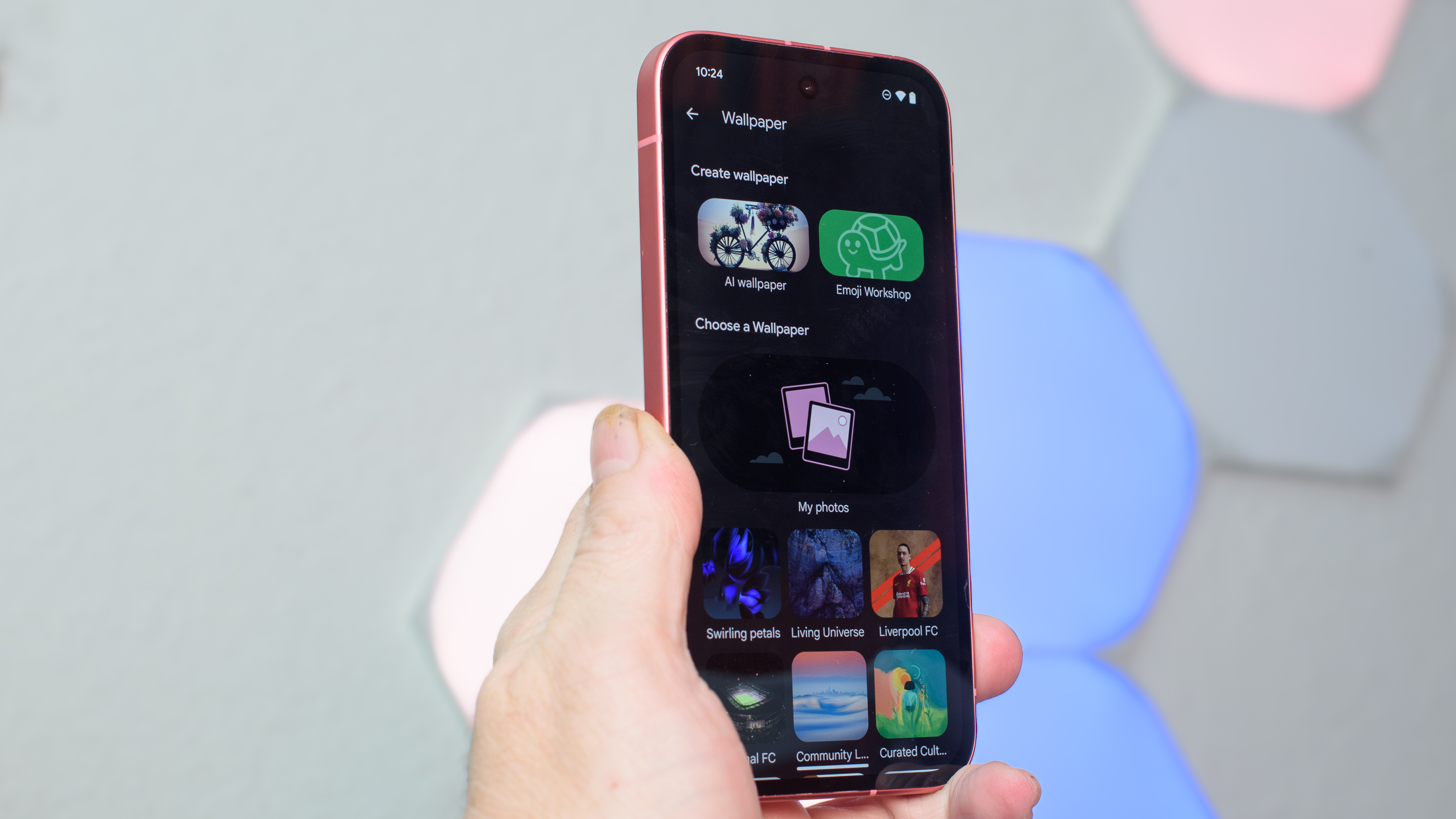 Google Pixel 9a i Peony pink