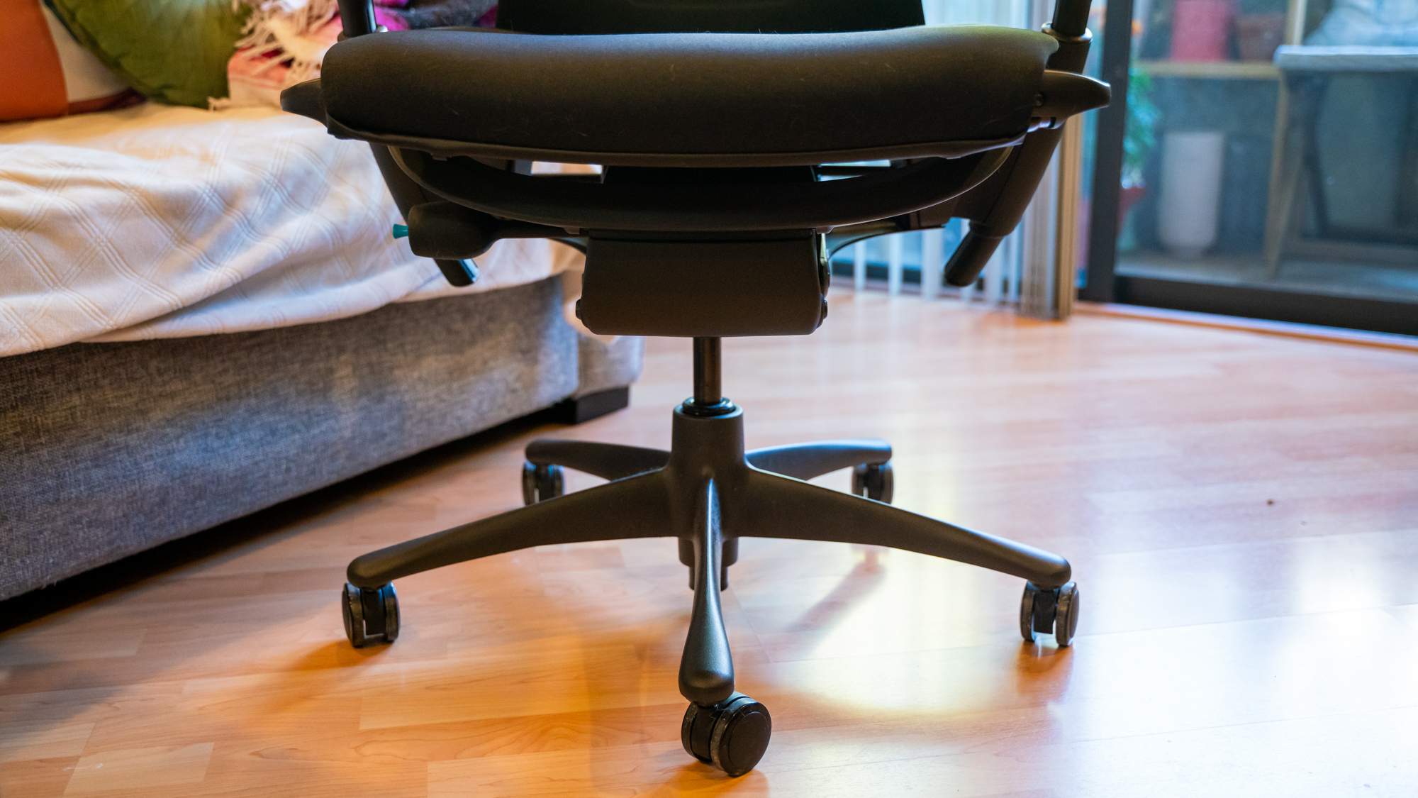 Casters and stem of the Herman Miller x Logitech Embody