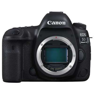 Canon EOS 5D Mark IV camera on a white background