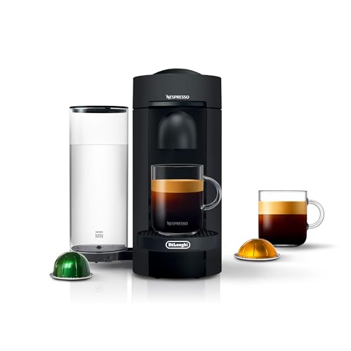 Nespresso Vertuo Plus Deluxe Coffee and Espresso Maker by De'longhi, Matte Black
