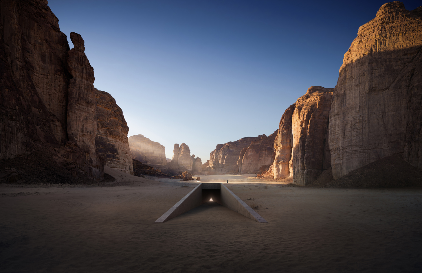 Render of Ashab Al-Lal by Ahmed Mater at Wadi AlFann