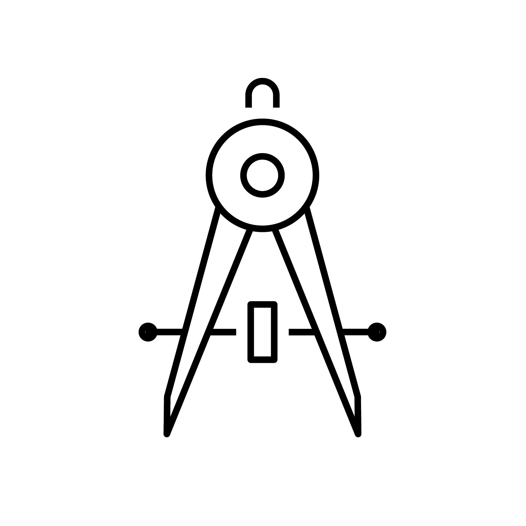 A pair of design set squares