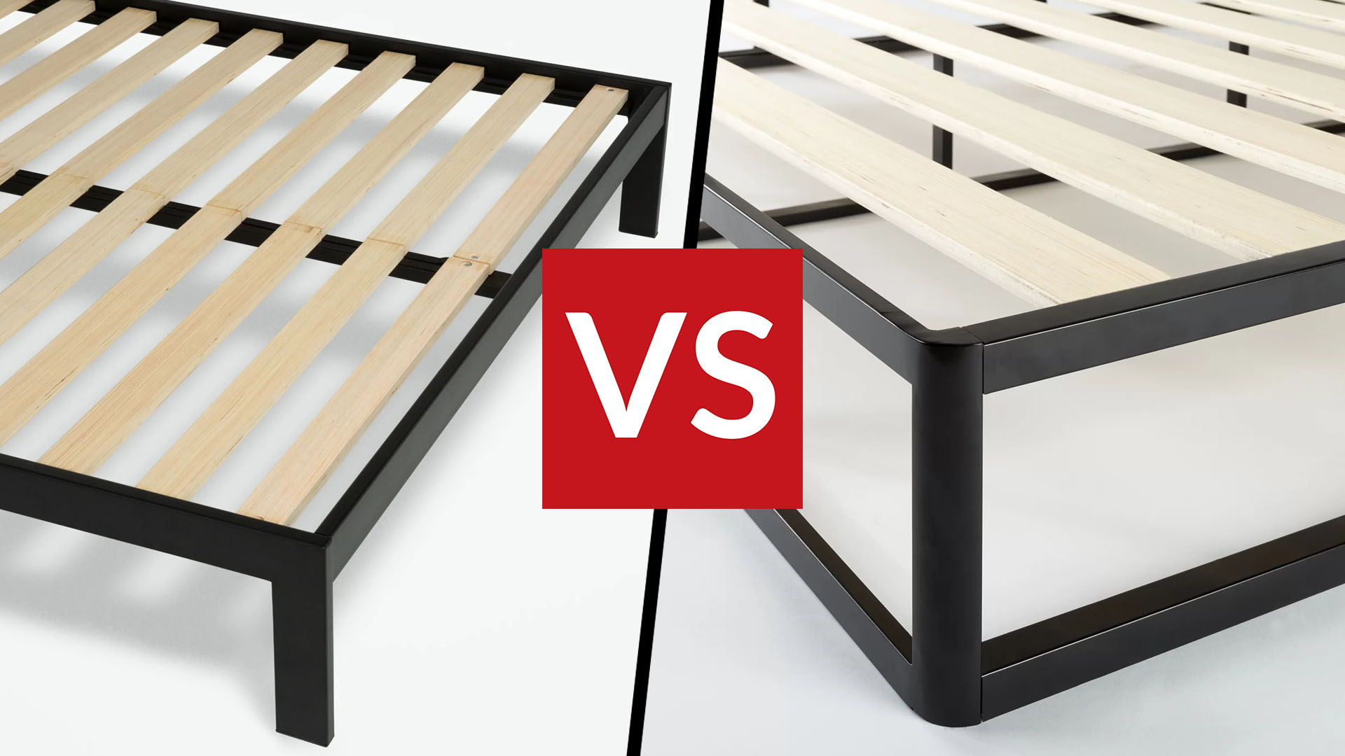 Tuft &amp; Needle Essential Platform Bed Frame, Zinus 4&quot; box spring
