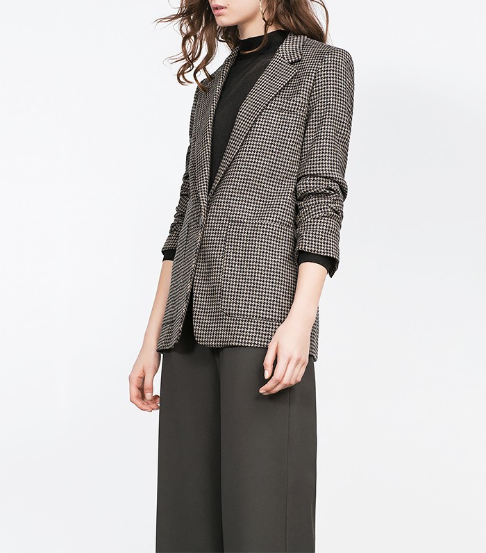 Zara + Houndstooth Jacket