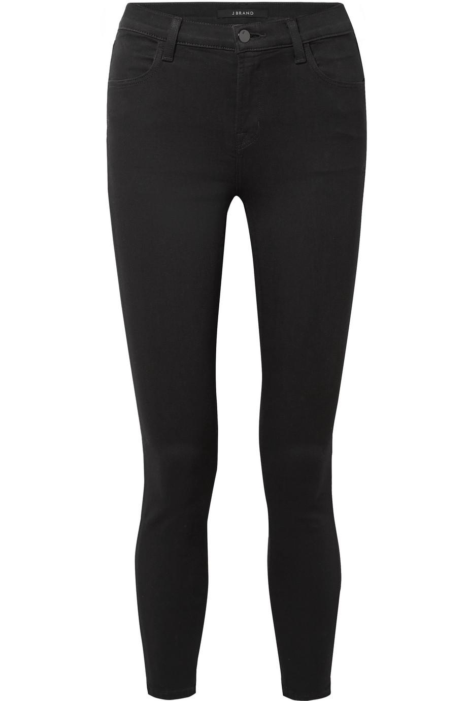 J Brand + Alana Cropped High-Rise Skinny Jeans
