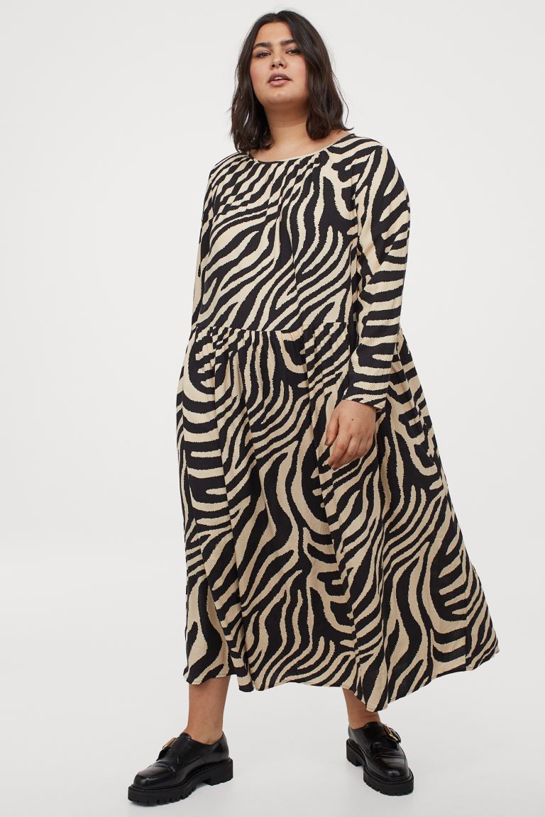H&M + Patterned Dress