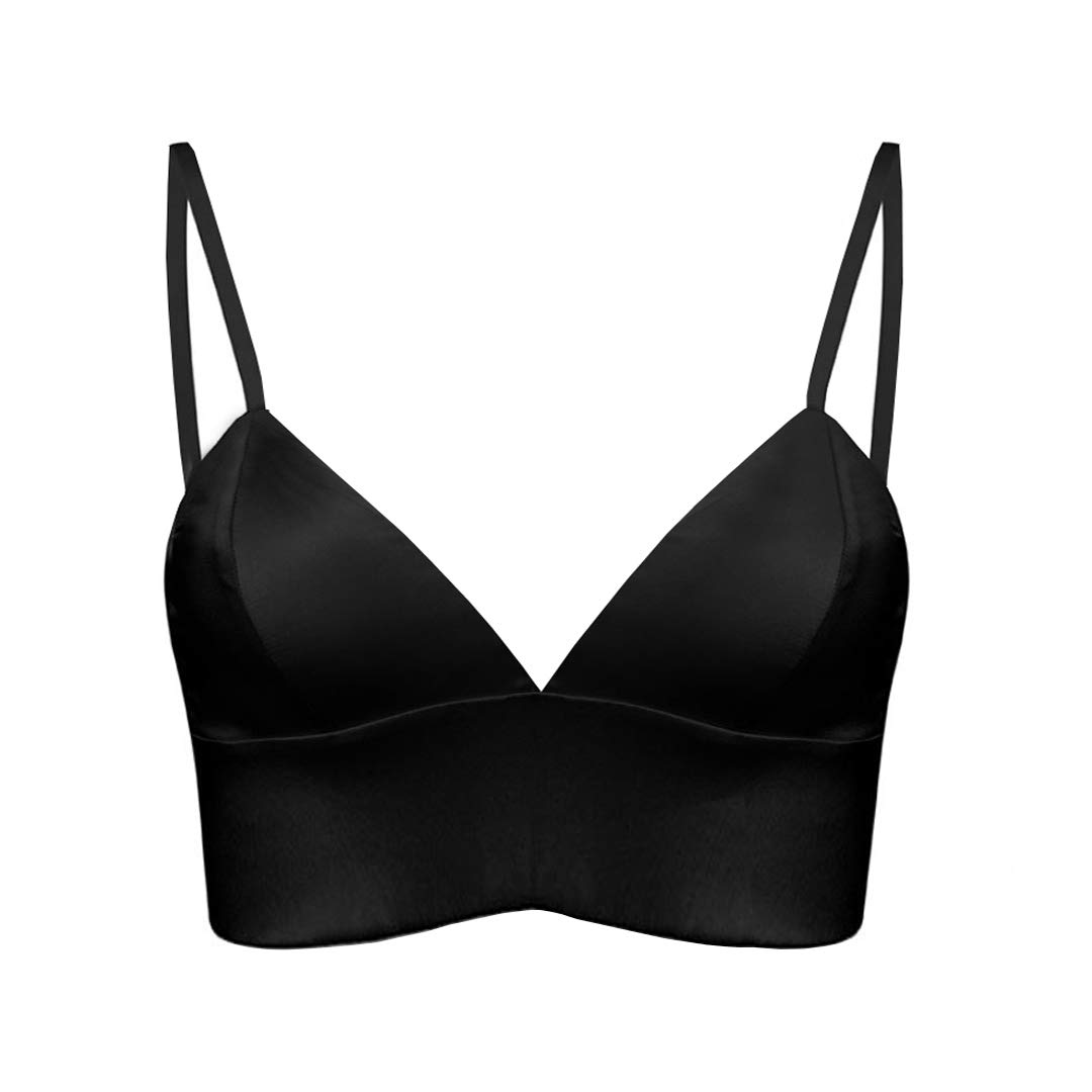 Silriver + Silk Satin Bralette