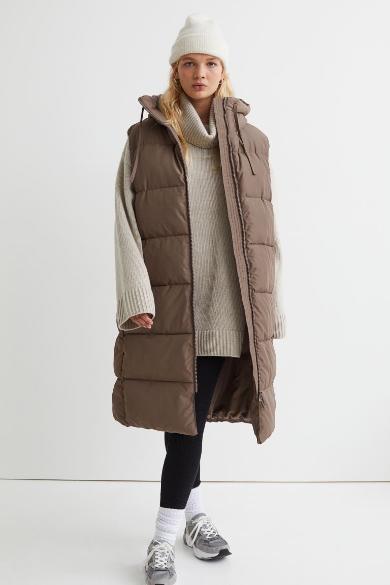 H&M + Hooded Puffer Vest