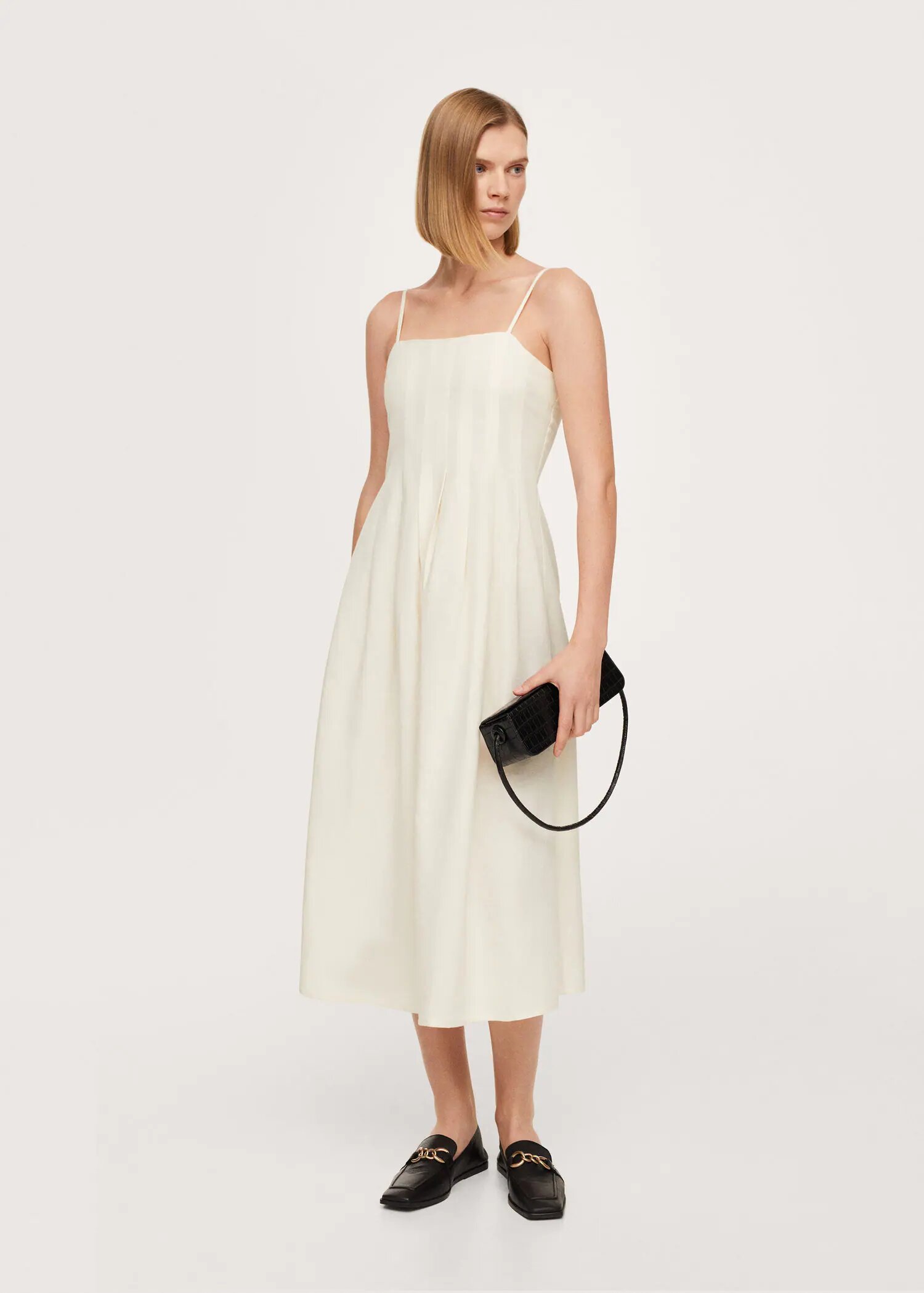 Mango + Cotton Dress With Dart Detail