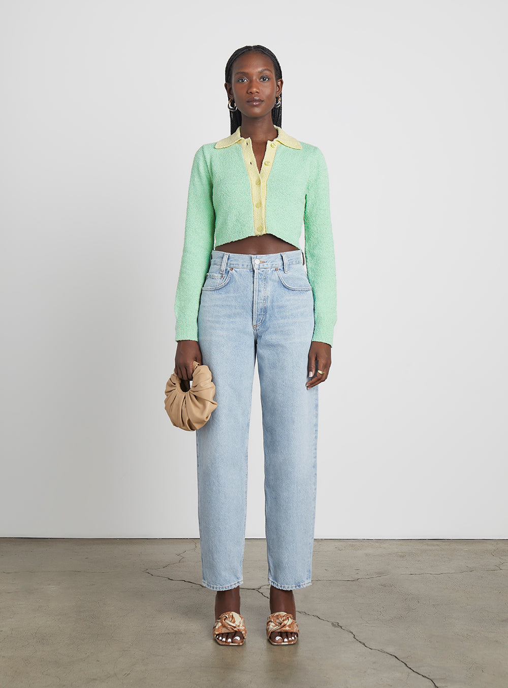 Who What Wear Collection + Lucy Textured Cotton Cardigan