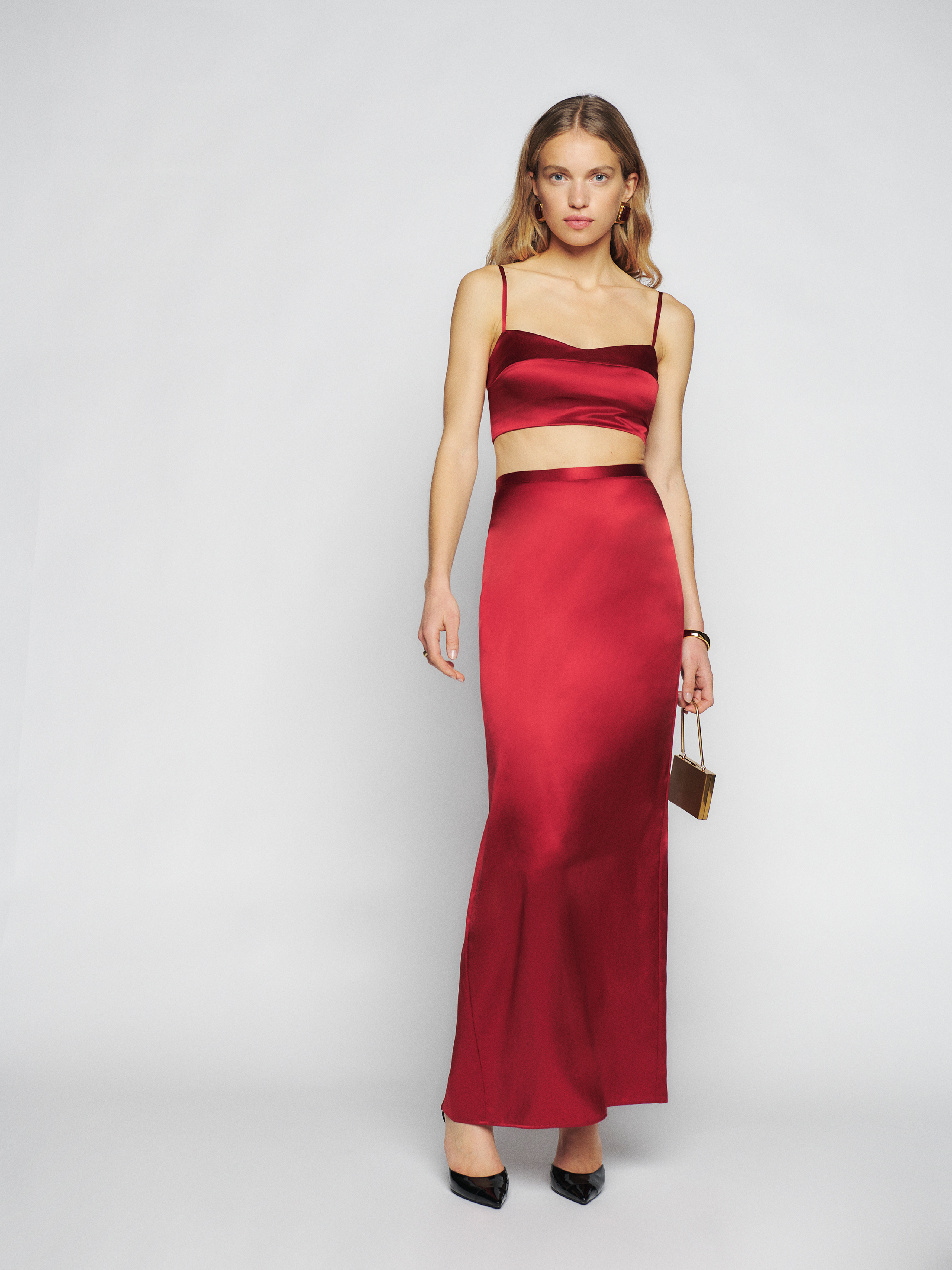 Reformation + Isabella Silk Two Piece