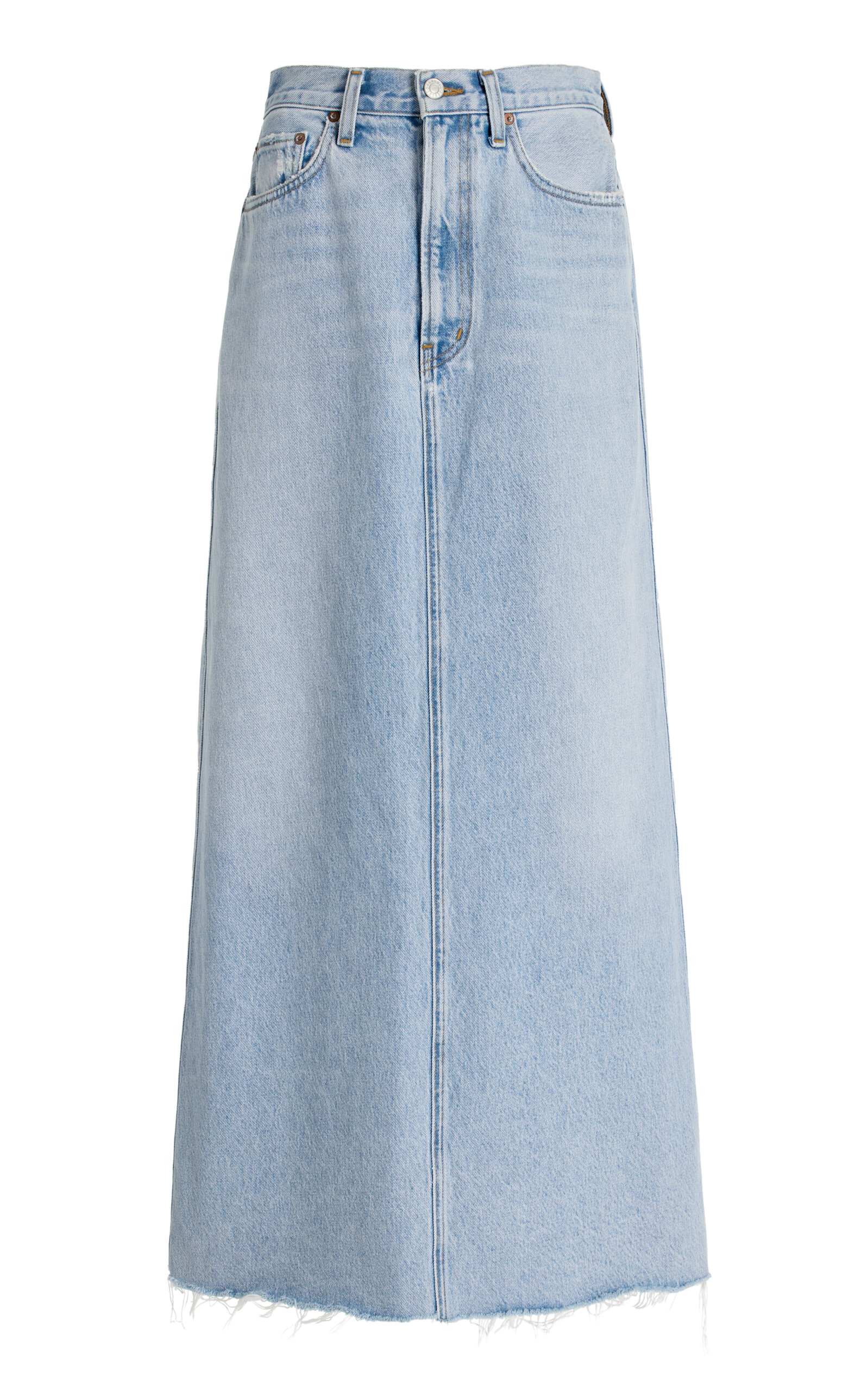 Agolde + Hilla Denim Midi Skirt