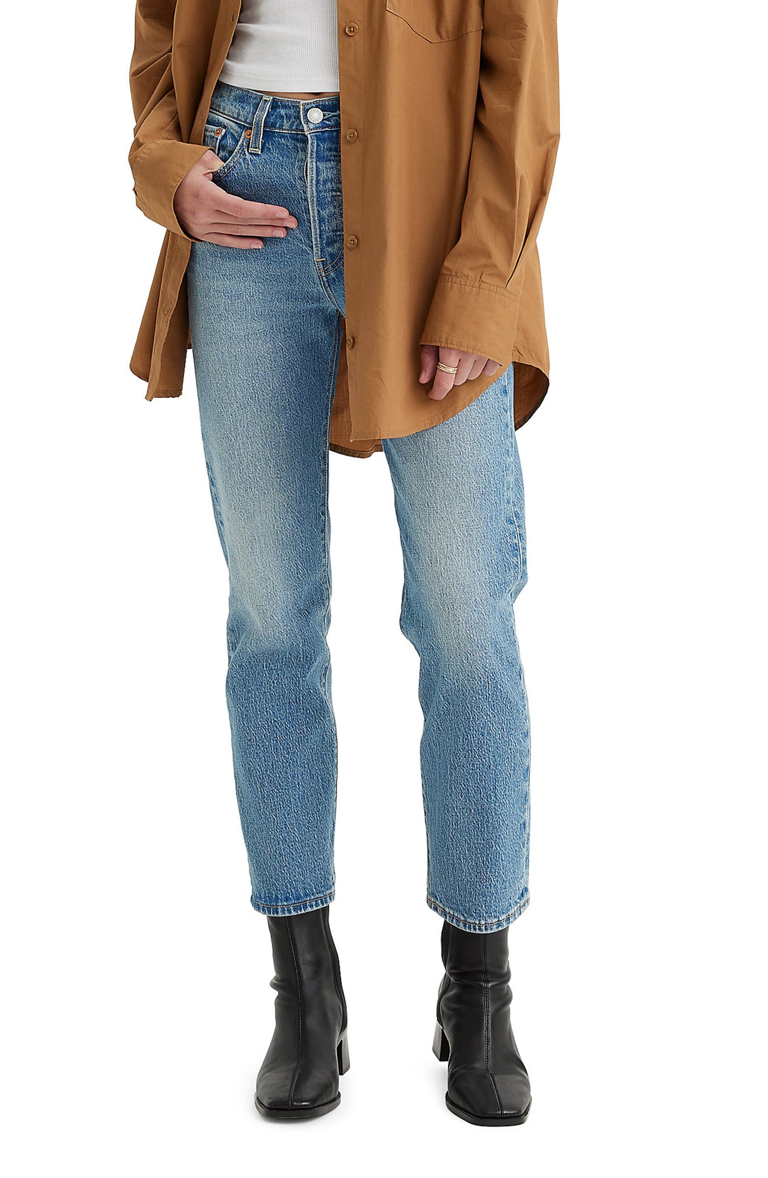 Levi's + Wedgie High Waist Straight Leg Jeans