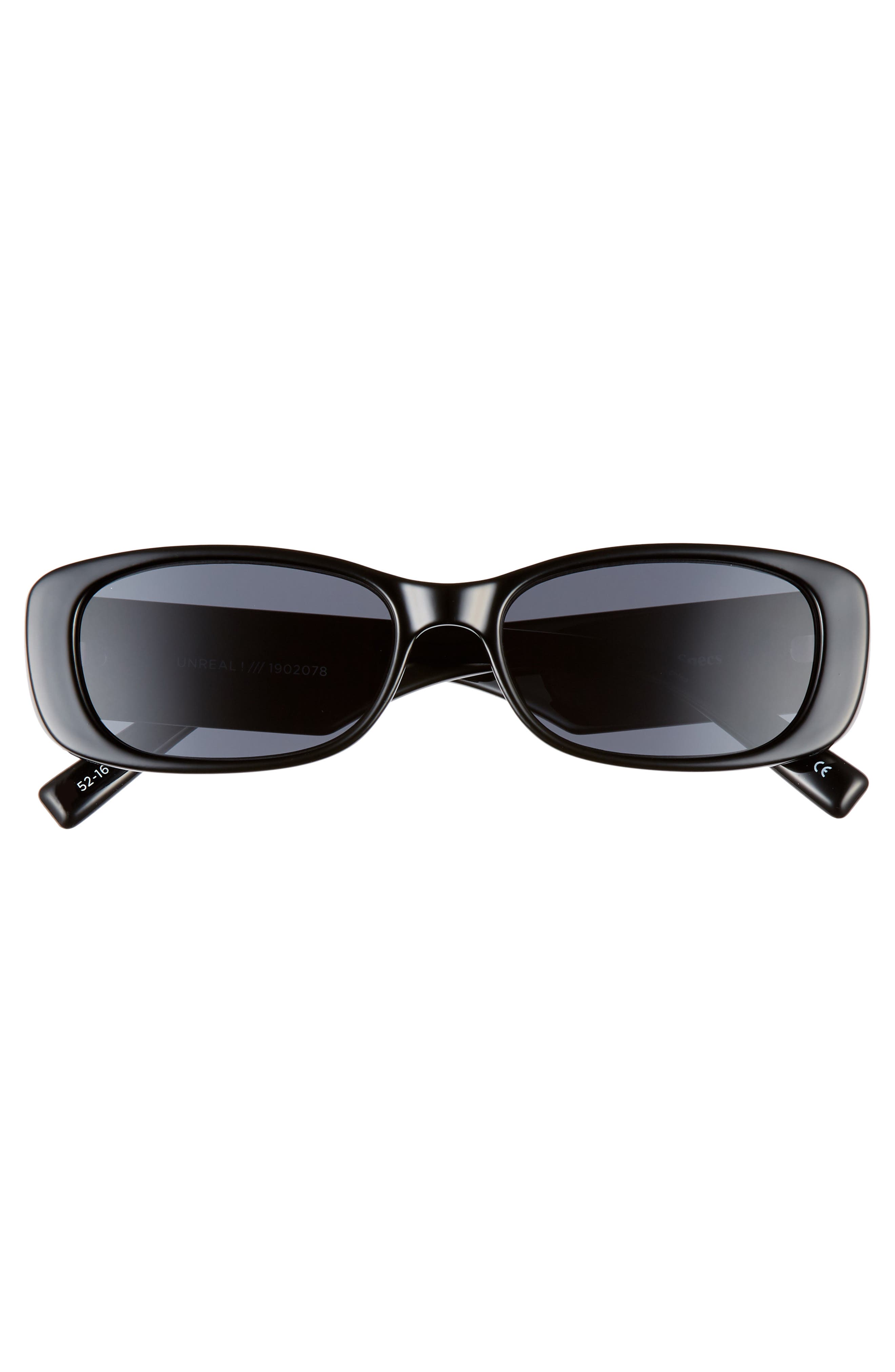 Le Specs + Unreal 52mm Rectangle Sunglasses