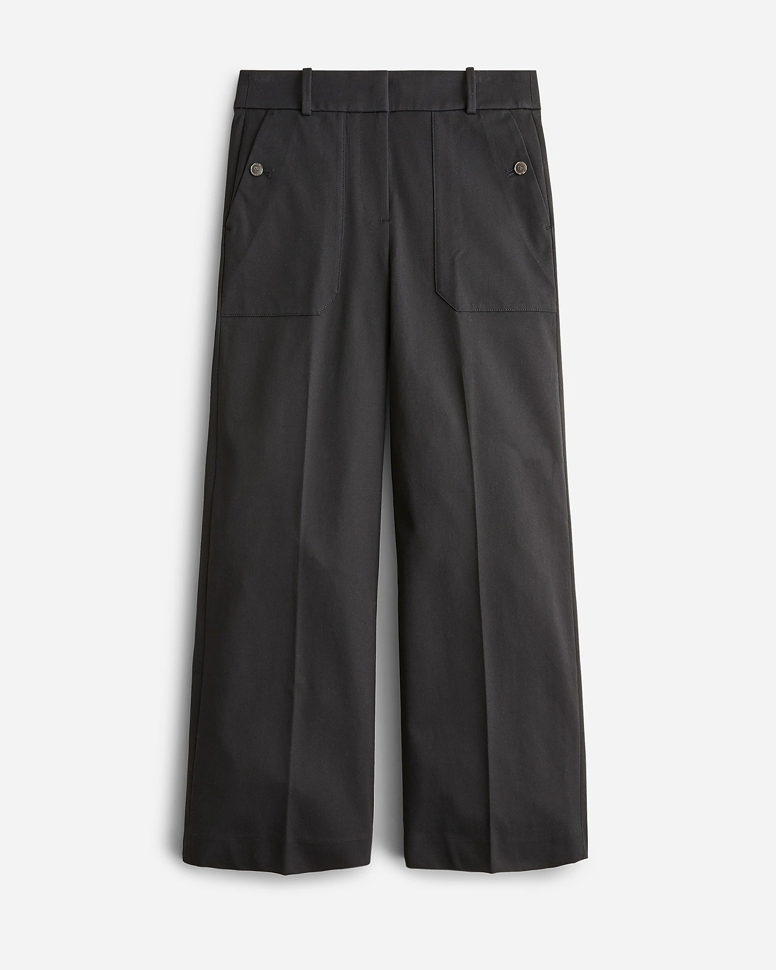 J.Crew + Sydney Wide-Leg Pants in Bi-Stretch Cotton Blend