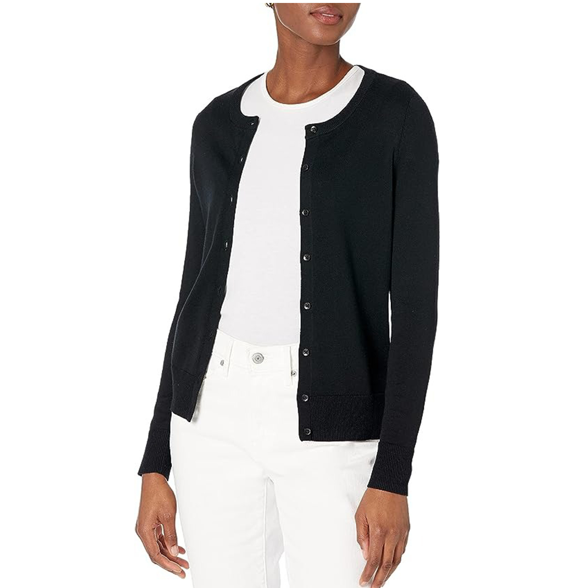 Amazon Essentials + Lightweight Crewneck Cardigan Sweater