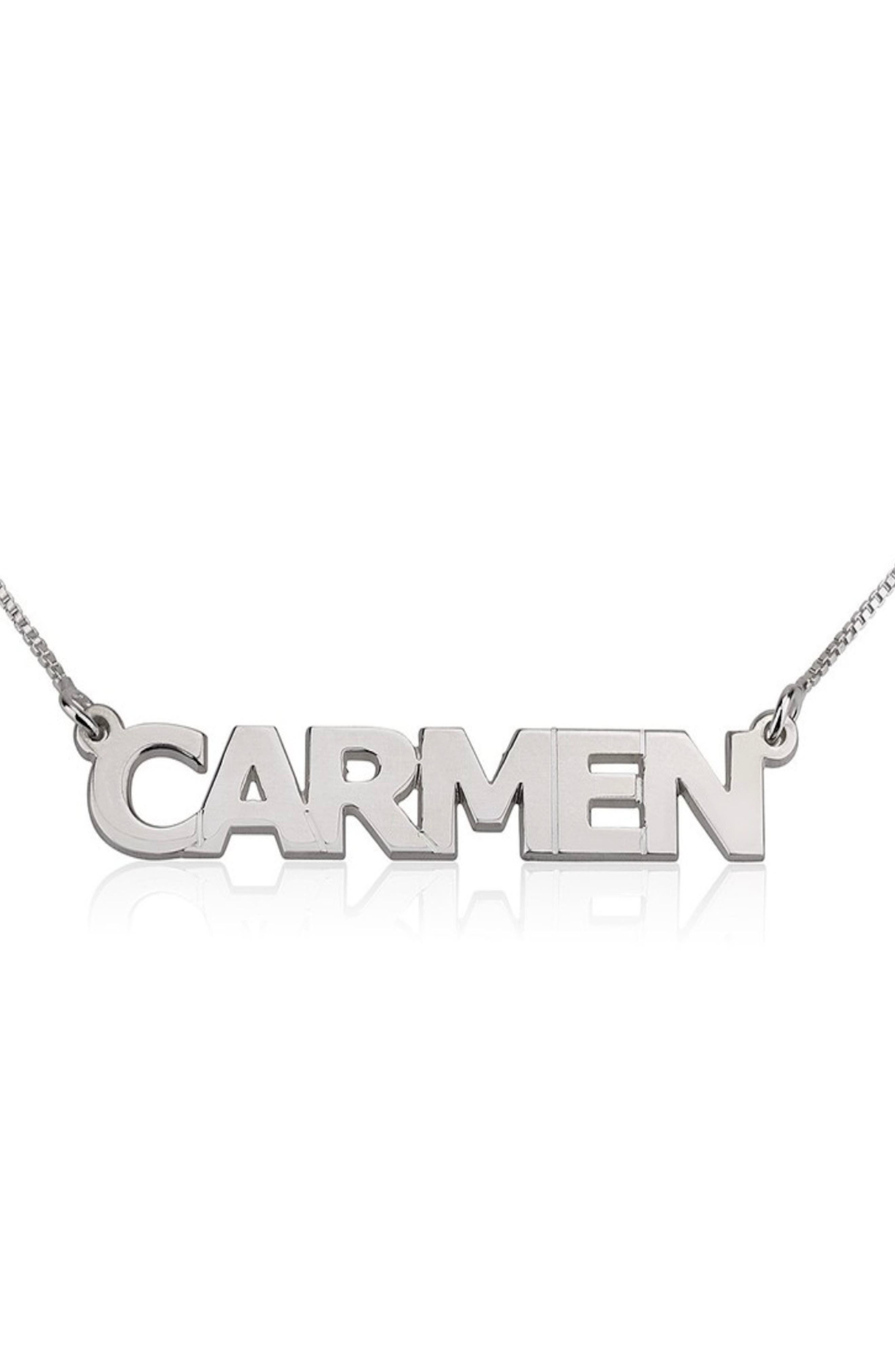 Melanie Marie + Personalized Nameplate Pendant Necklace