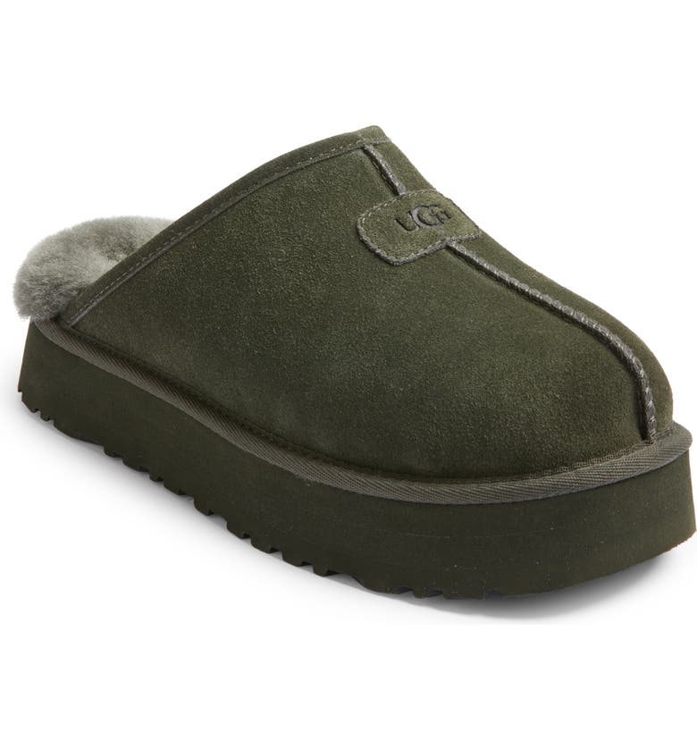 Ugg + Discoquette Genuine Shearling Slide Slippers