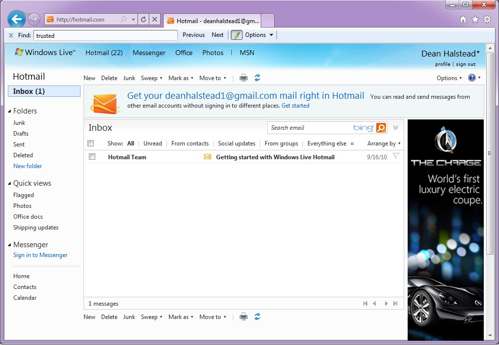 Microsoft Windows Live Hotmail
