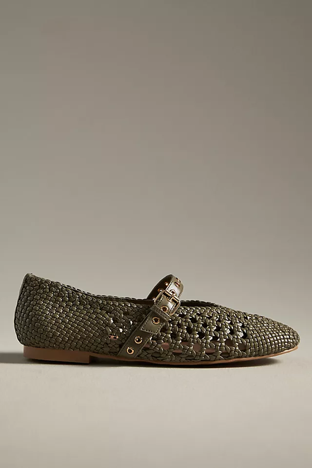 Bibi Lou Woven Moto Ballet Flats